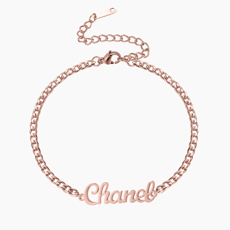 Custom Name Bracelet | Durable Cuban Chain Design with Adjustable Length | Unique Personalized Gift for Any Occasion