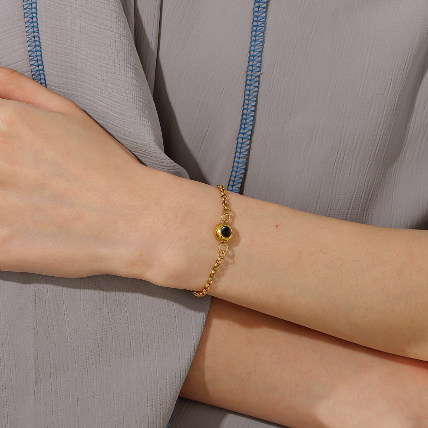 Custom Photo Bracelet | Personalized Keepsake with Hidden Image | Unique Accessory for Cherished Memories
