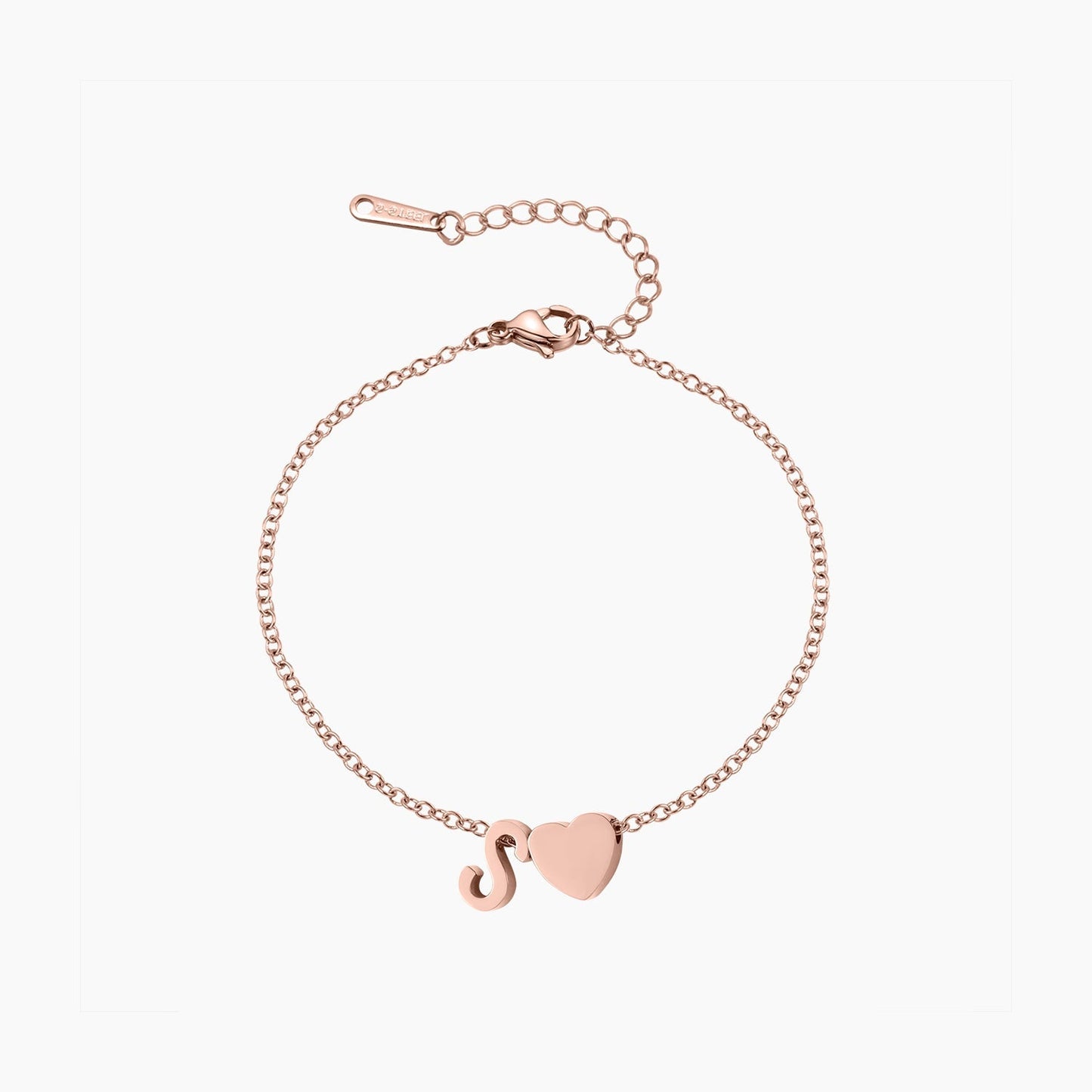 Personalized Heart Bracelet | Custom Initial Jewelry with Elegant Design | Meaningful Gift for Loved Ones