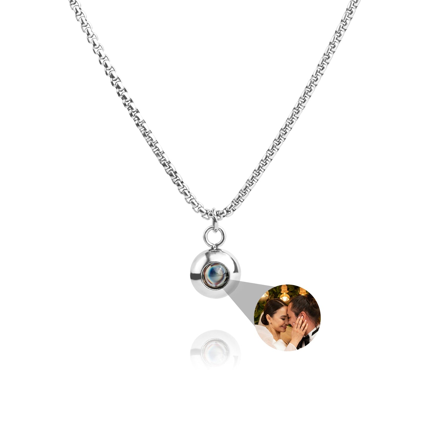 Personalised Photo Necklace – Snake Chain