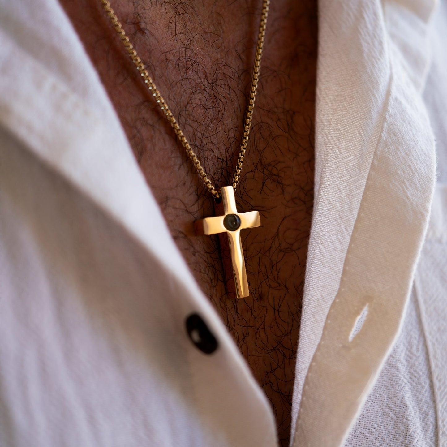 Personalised Photo Necklace – Cross