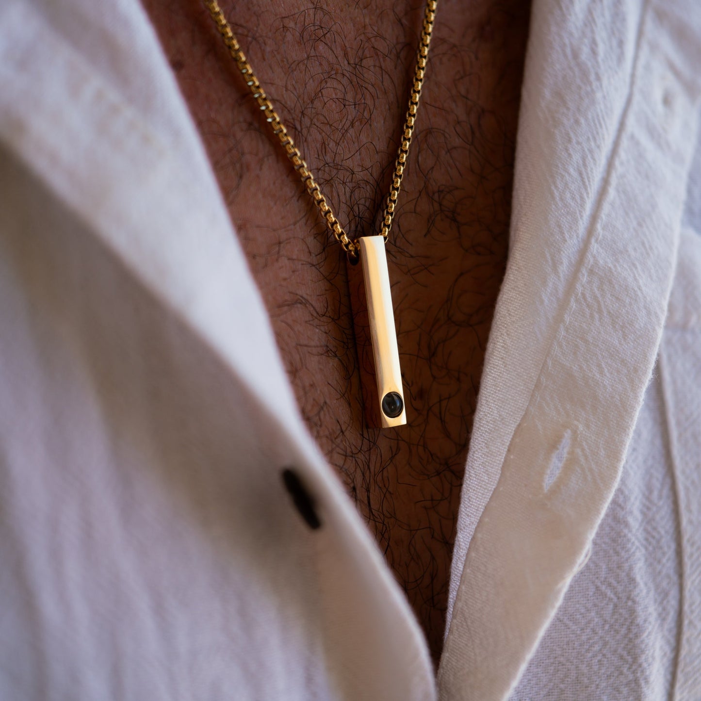 Personalised Photo Necklace – Bar B-Chain