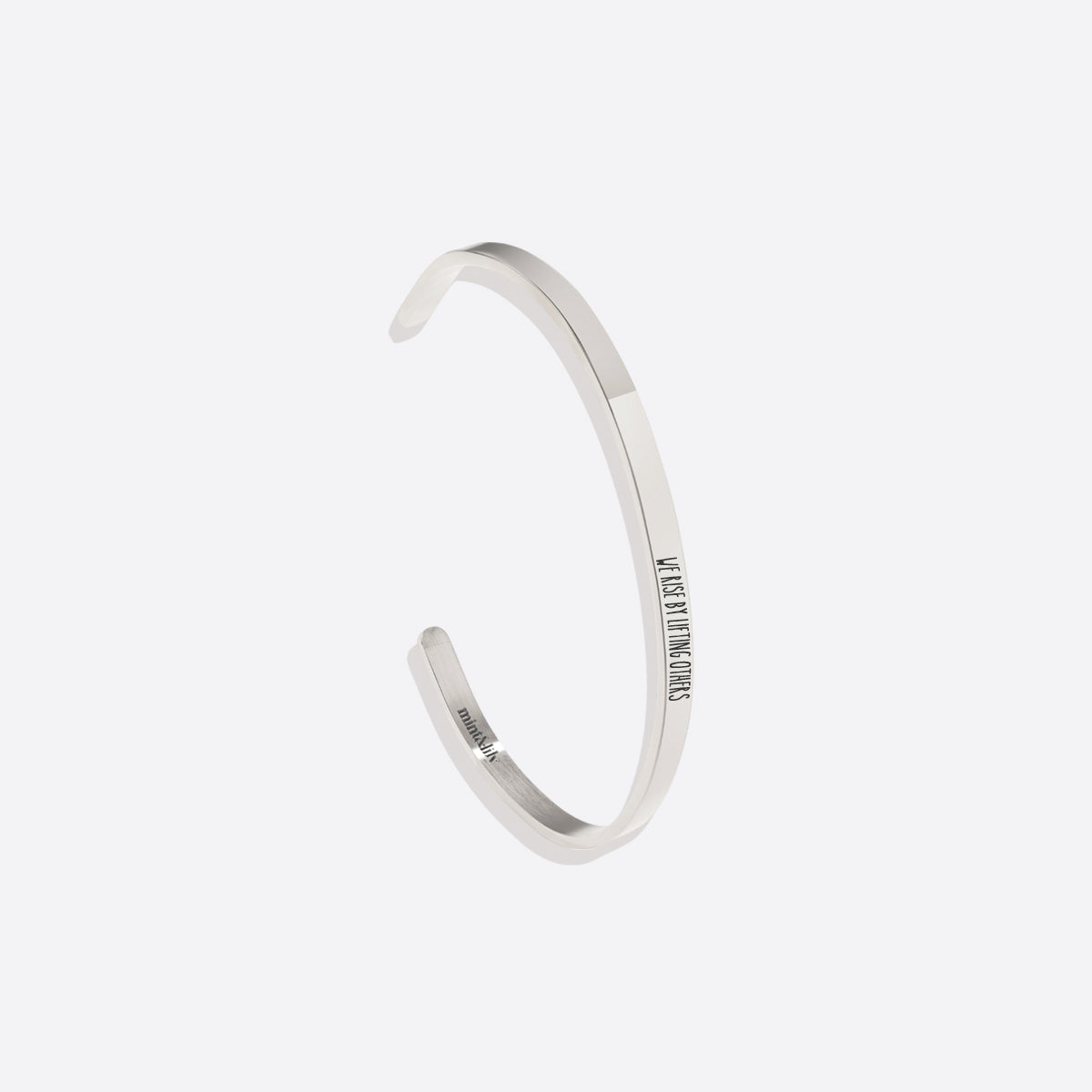 Custom Thin Personalised Engraved Cuff Bangle – Minimalist Bracelet