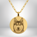 Personalised Pendant: Forever Cherish Your Pet | Engraved Memorial Photo Necklace