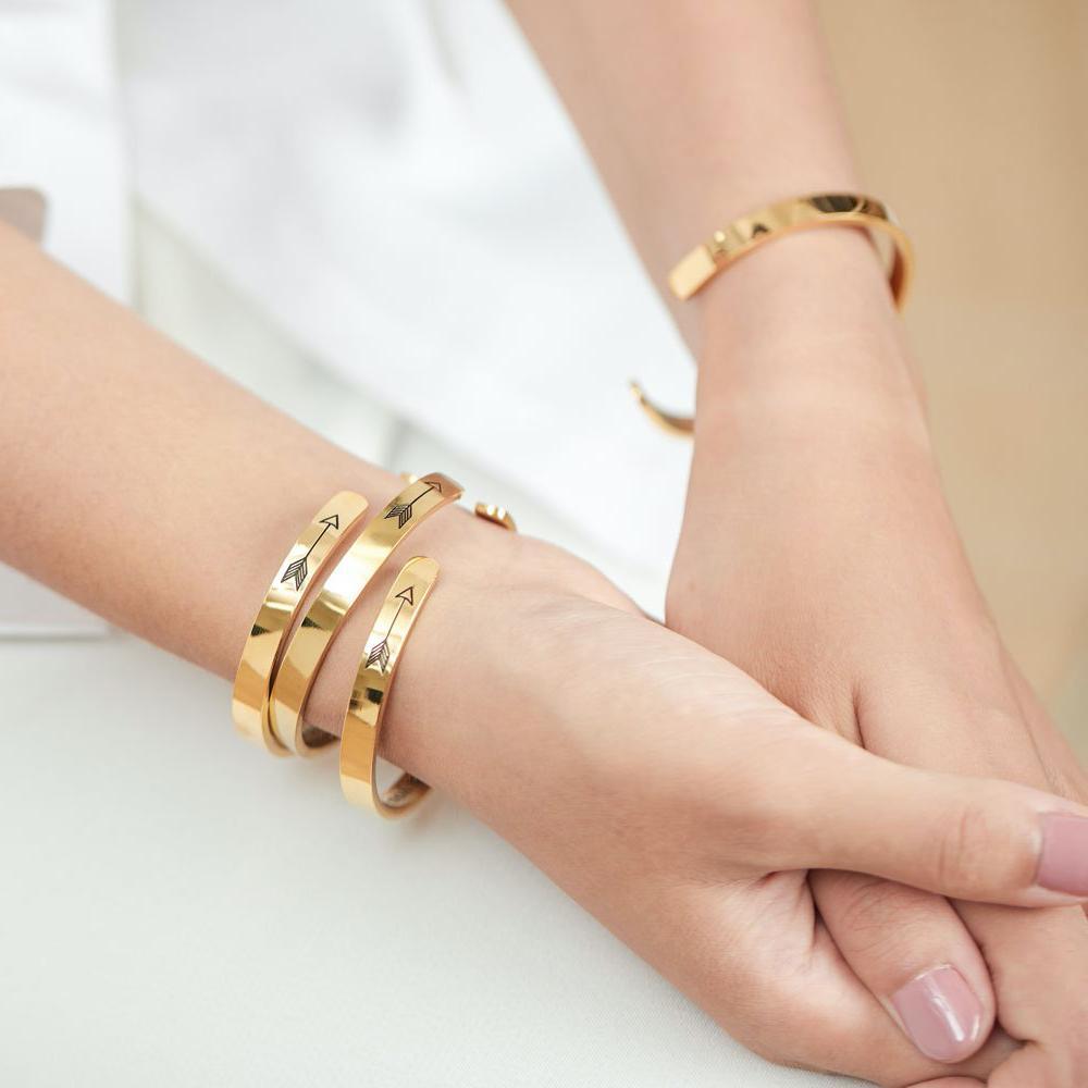 ‘Remember Who You Are’ Personalised Engraved Cuff Bangle