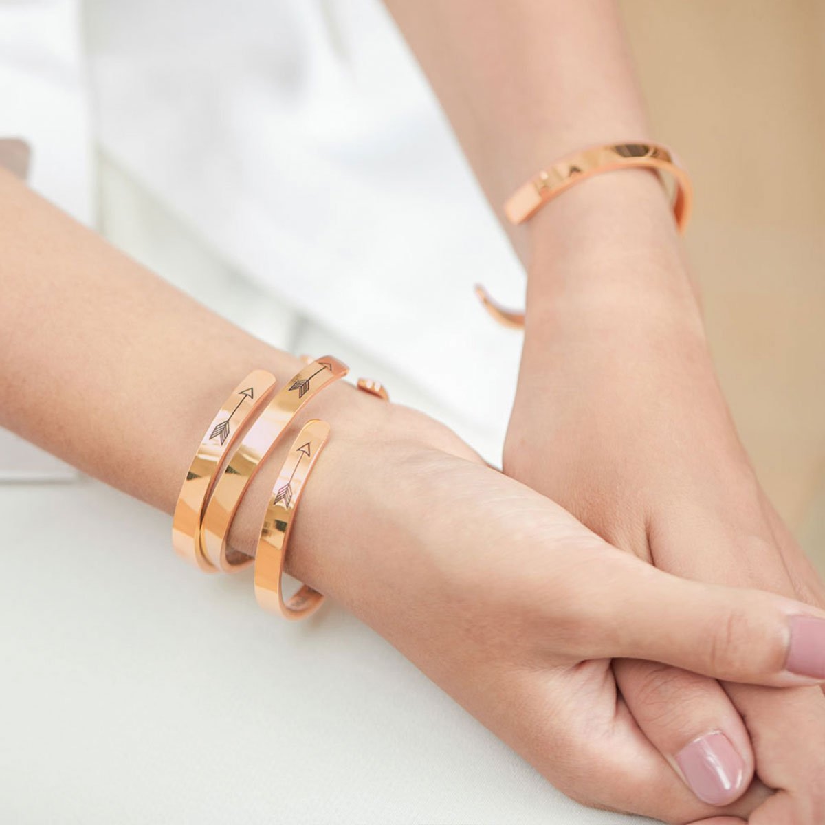 ‘Bonus Daughter’ Personalised Engraved Cuff Bangle – Step Daughter Gift