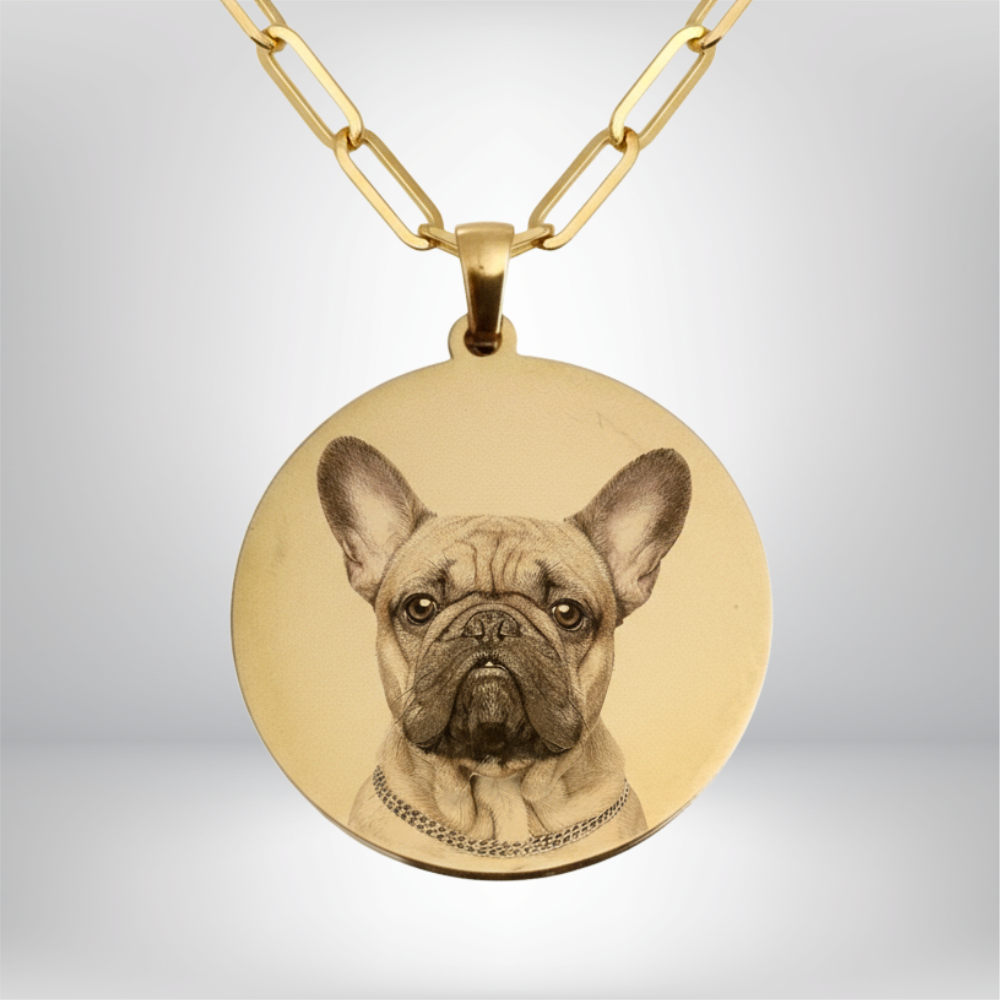 Personalised Pendant: Forever Cherish Your Pet | Engraved Memorial Photo Necklace