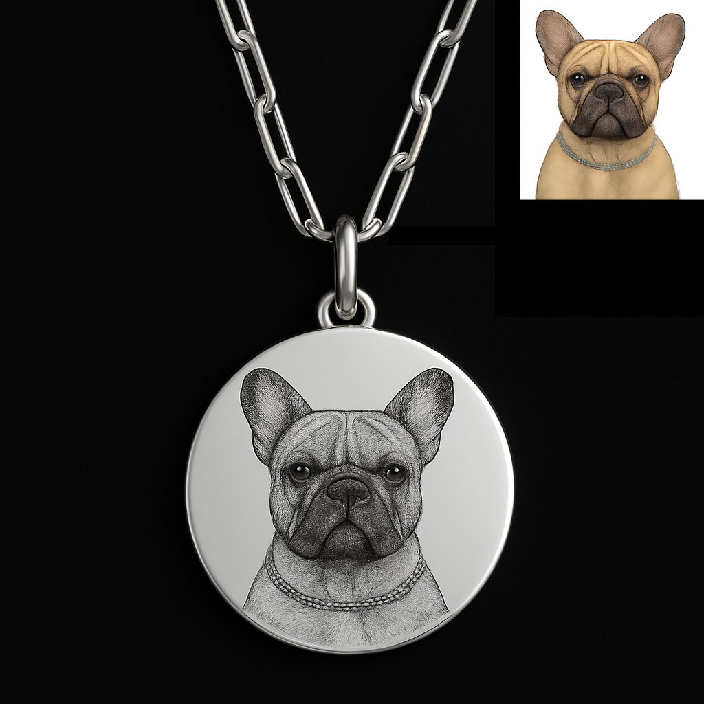 Personalised Pendant: Forever Cherish Your Pet | Engraved Memorial Photo Necklace
