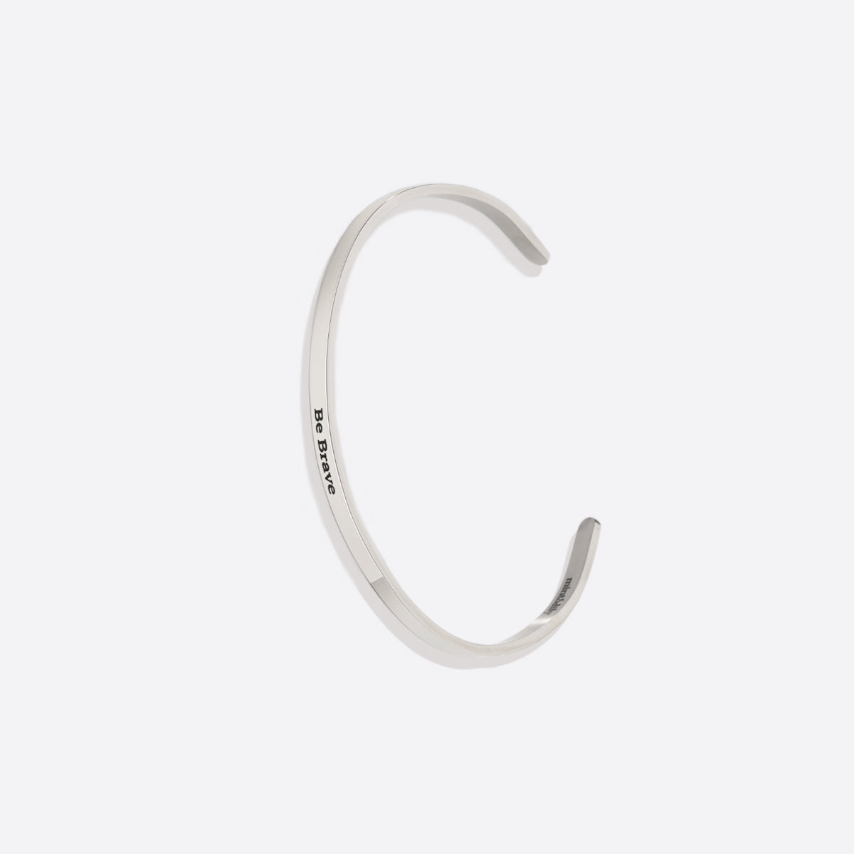 Custom Thin Personalised Engraved Cuff Bangle – Minimalist Bracelet