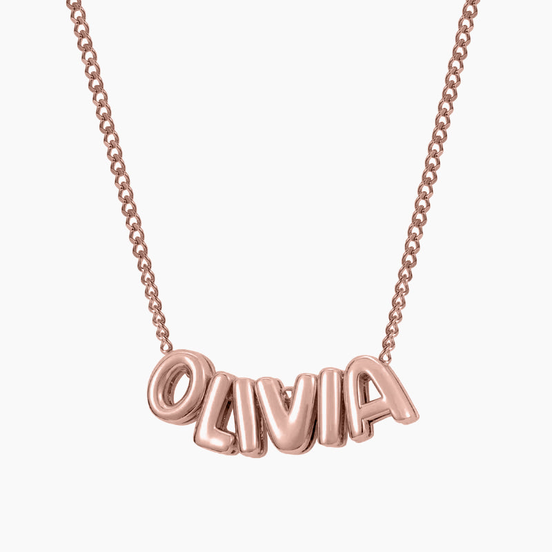 Bubble Name Necklace