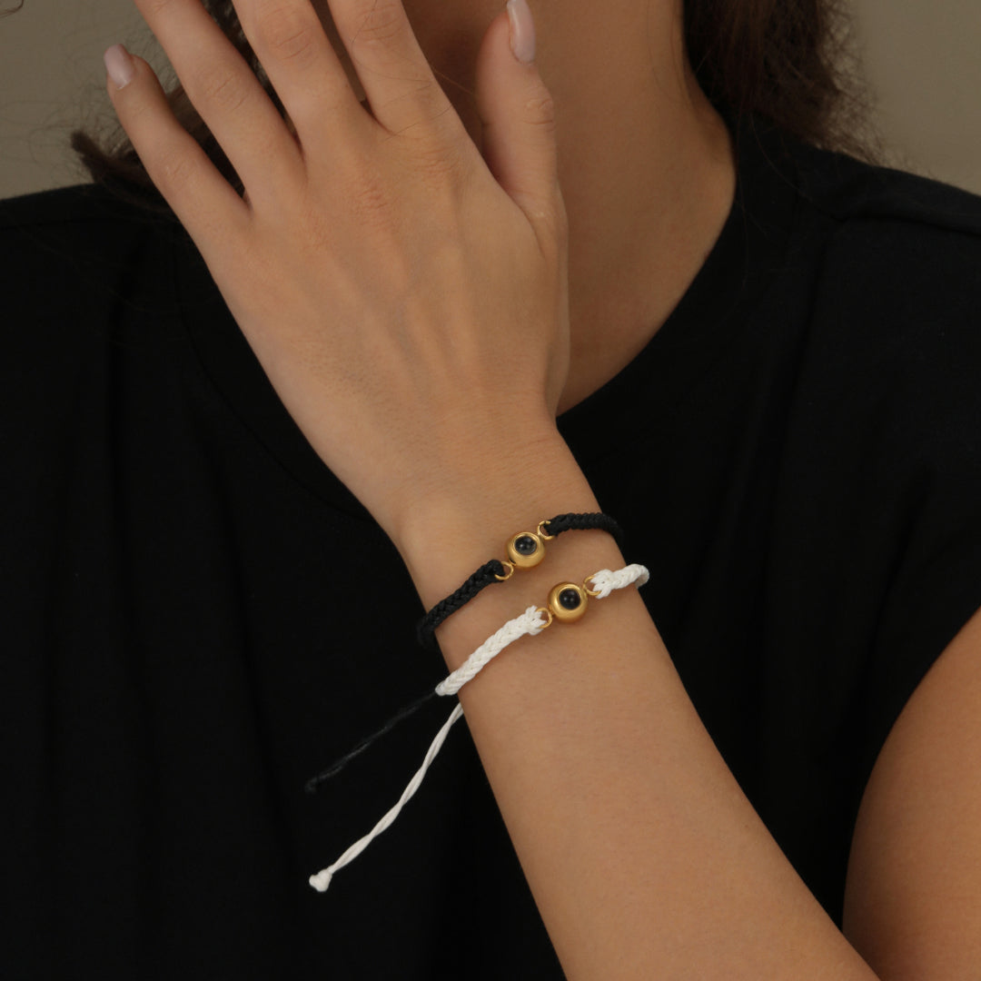 Custom Circle | Photo Bracelet with Hidden Image Feature | Unique Keepsake for Cherished Memories