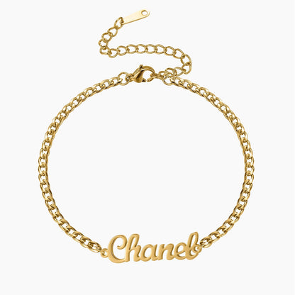Custom Name Bracelet | Durable Cuban Chain Design with Adjustable Length | Unique Personalized Gift for Any Occasion