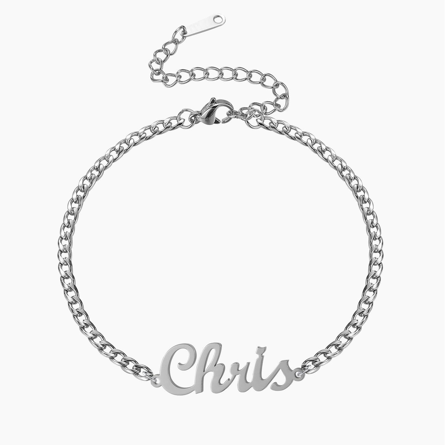 Custom Name Bracelet | Durable Cuban Chain Design with Adjustable Length | Unique Personalized Gift for Any Occasion