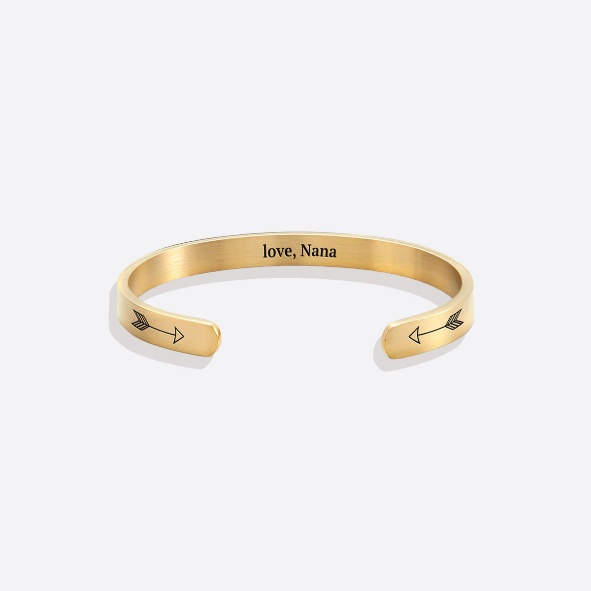 Fully Custom Personalised Engraved Cuff Bangle – Bespoke Message