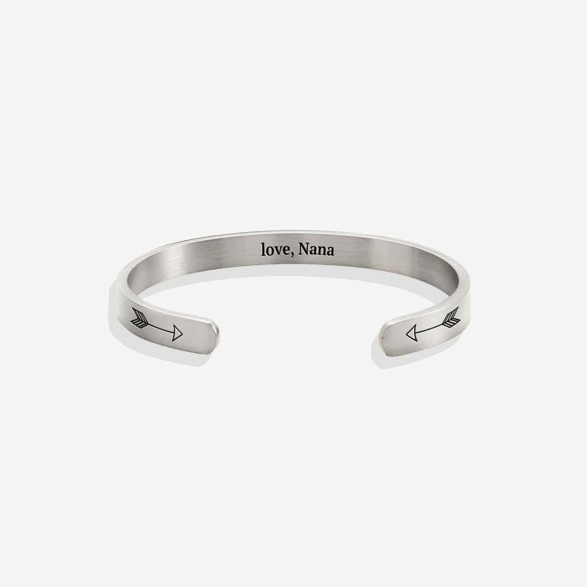 Fully Custom Personalised Engraved Cuff Bangle – Bespoke Message
