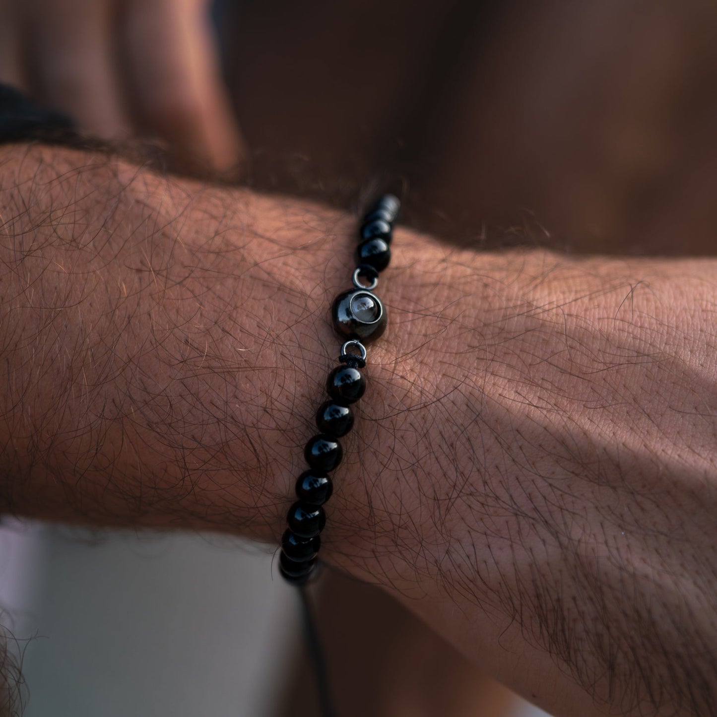 Personalised Photo Bracelet – Pearl Style