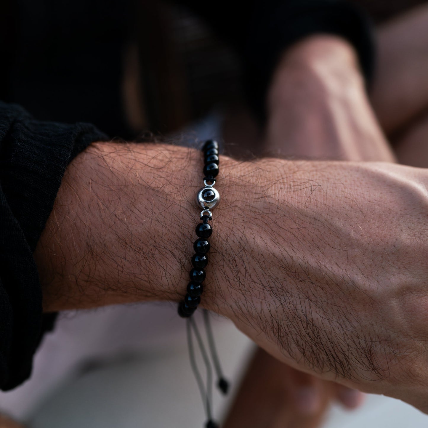 Personalised Photo Bracelet – Pearl Style