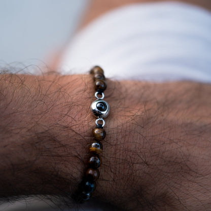 Personalised Photo Bracelet – Pearl Style