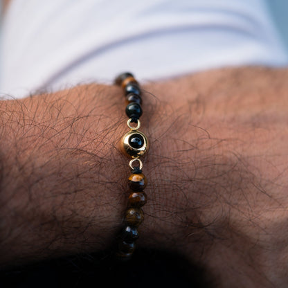 Personalised Photo Bracelet – Pearl Style