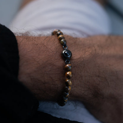 Personalised Photo Bracelet – Pearl Style