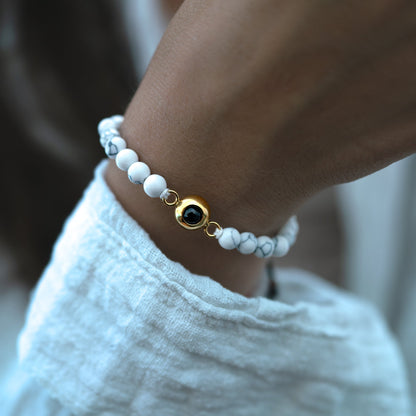 Personalised Photo Bracelet – Pearl Style