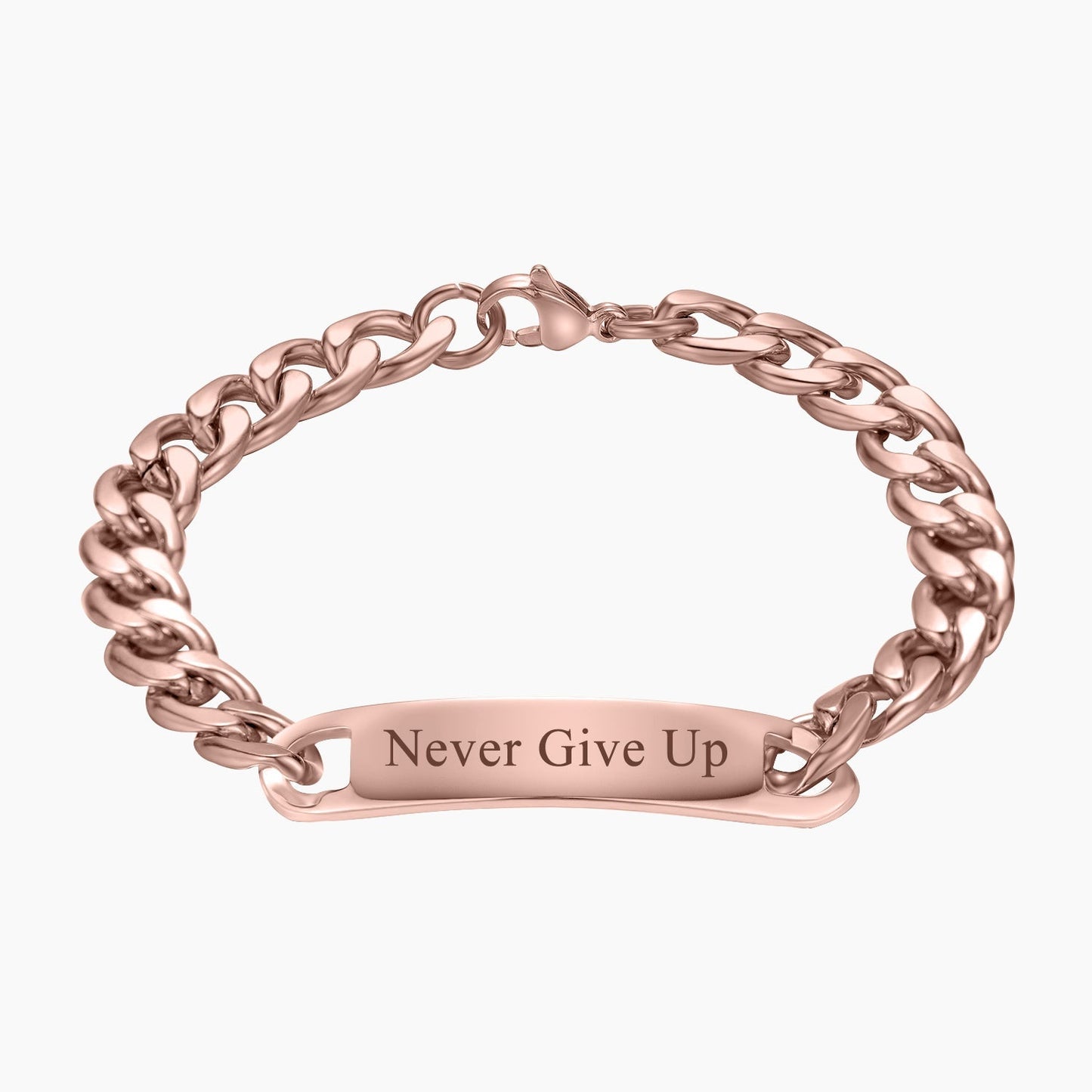 Engraved Cuban Link Bracelet with Custom Name | Stylish Stainless Steel Gift for Loved Ones