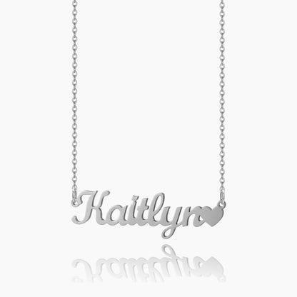 Personalized Heart Name Necklace
