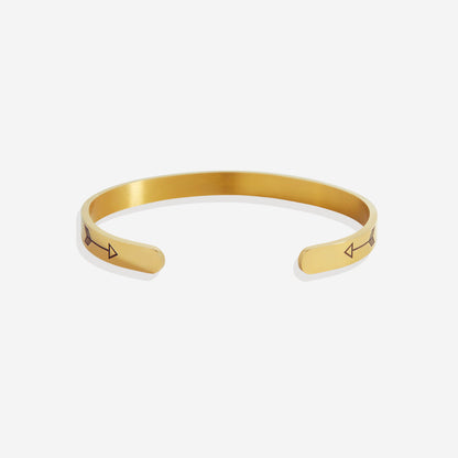 Fully Custom Personalised Engraved Cuff Bangle – Bespoke Message