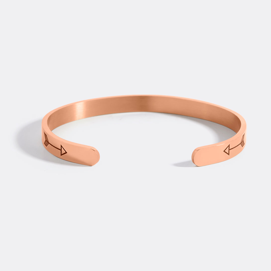 Fully Custom Personalised Engraved Cuff Bangle – Bespoke Message