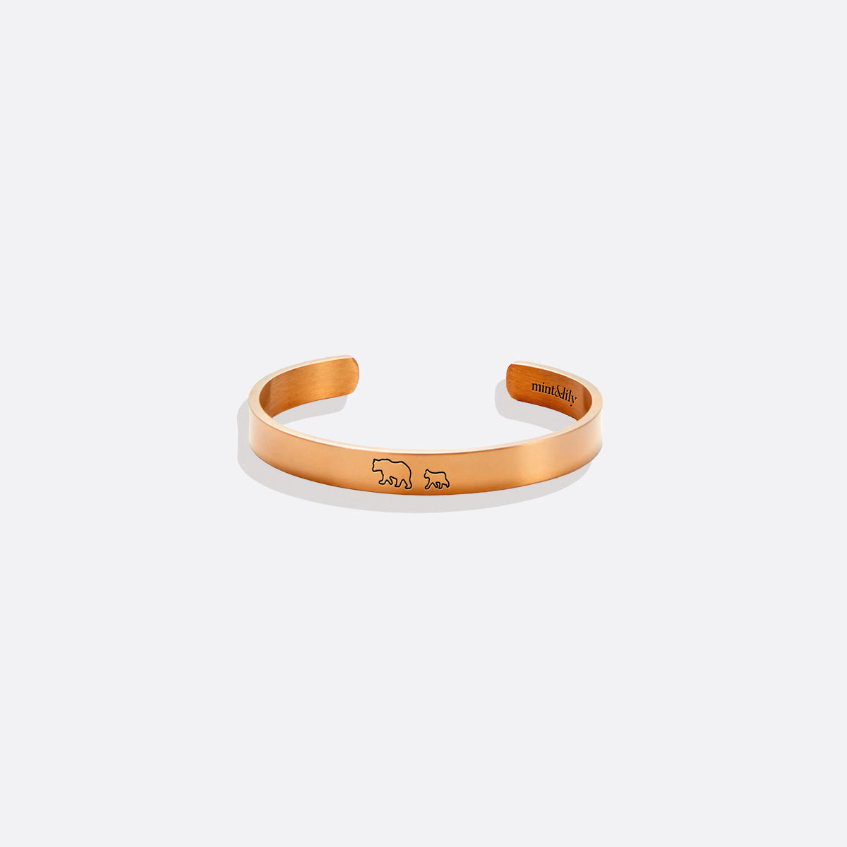 ‘Mama Bear & Her Baby Bears’ Personalised Engraved Bangle