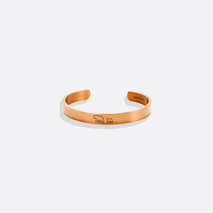 ‘Mama Bear & Her Baby Bears’ Personalised Engraved Bangle