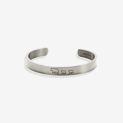 ‘Mama Bear & Her Baby Bears’ Personalised Engraved Bangle