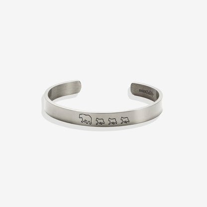 ‘Mama Bear & Her Baby Bears’ Personalised Engraved Bangle