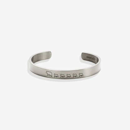 ‘Mama Bear & Her Baby Bears’ Personalised Engraved Bangle