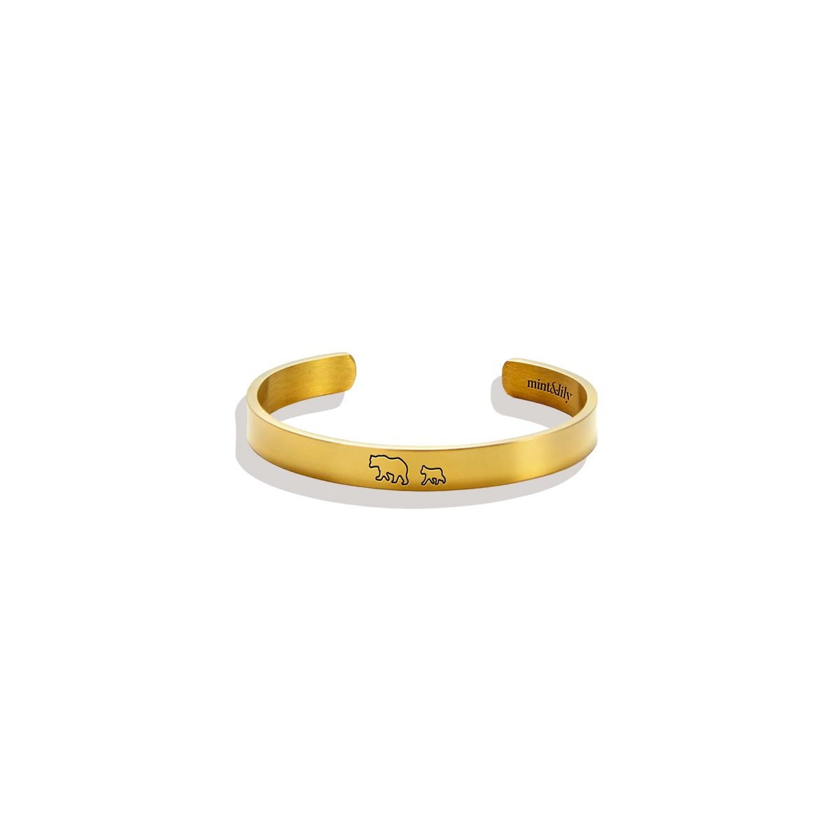 ‘Mama Bear & Her Baby Bears’ Personalised Engraved Bangle