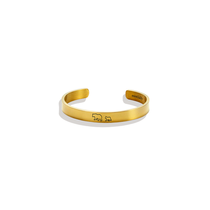 ‘Mama Bear & Her Baby Bears’ Personalised Engraved Bangle