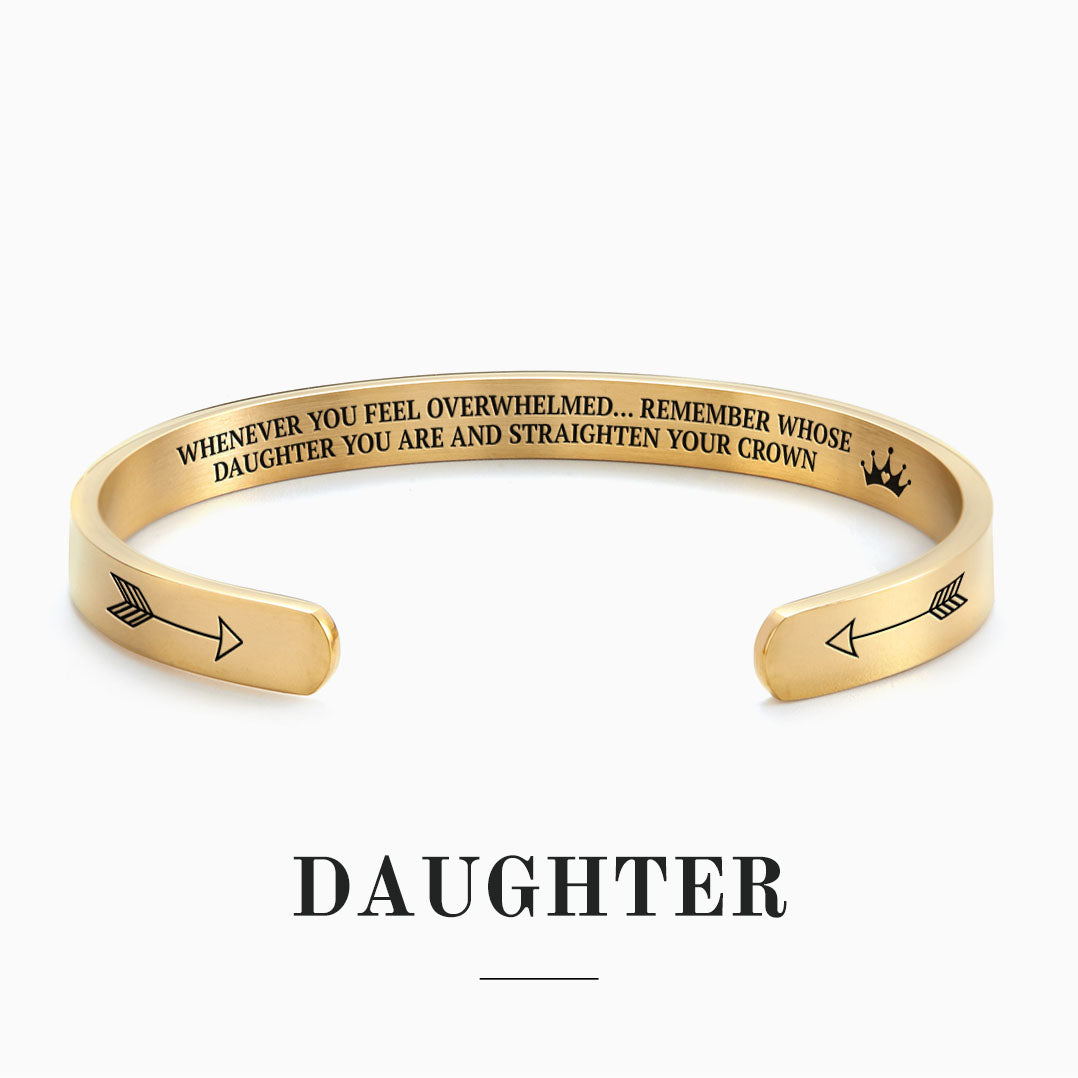 ‘Remember Who You Are’ Personalised Engraved Cuff Bangle