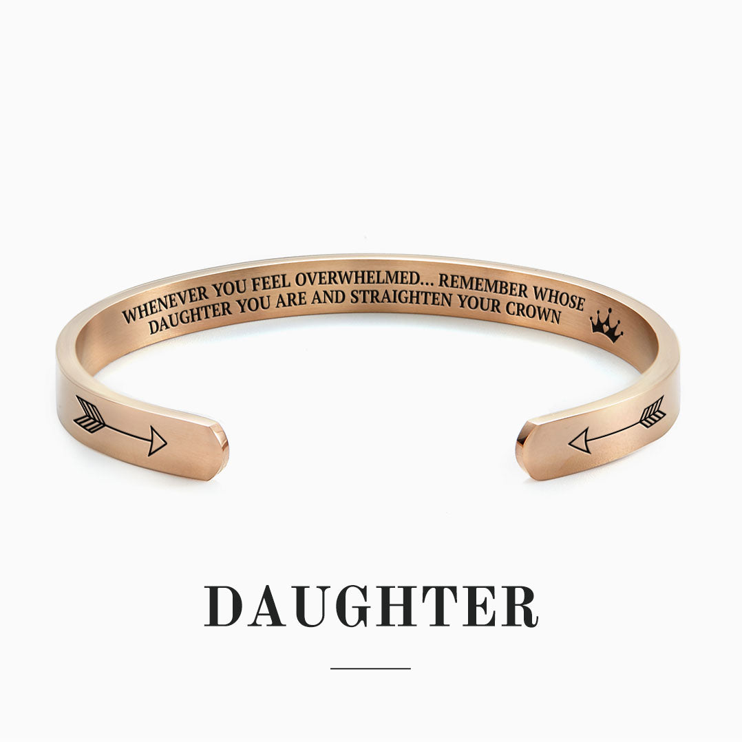 ‘Remember Who You Are’ Personalised Engraved Cuff Bangle