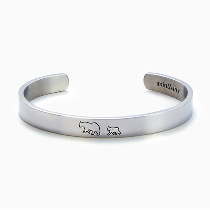 ‘Mama Bear & Her Baby Bears’ Personalised Engraved Bangle