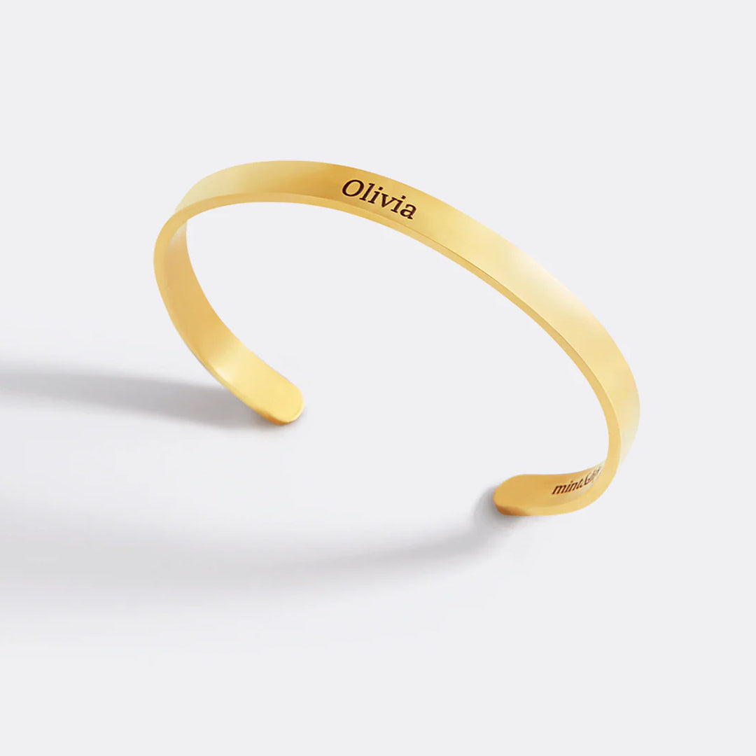 ‘Not Sisters By Blood But Sisters By Heart’ Personalised Engraved Bangle