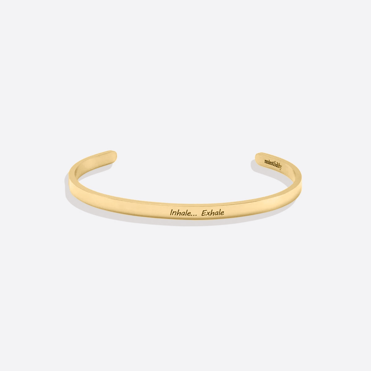 Custom Thin Personalised Engraved Cuff Bangle – Minimalist Bracelet