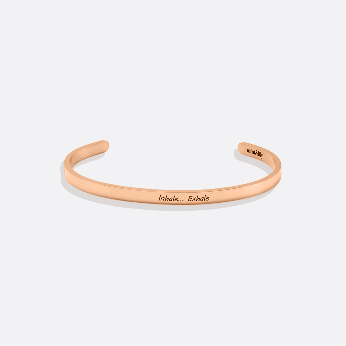 Custom Thin Personalised Engraved Cuff Bangle – Minimalist Bracelet