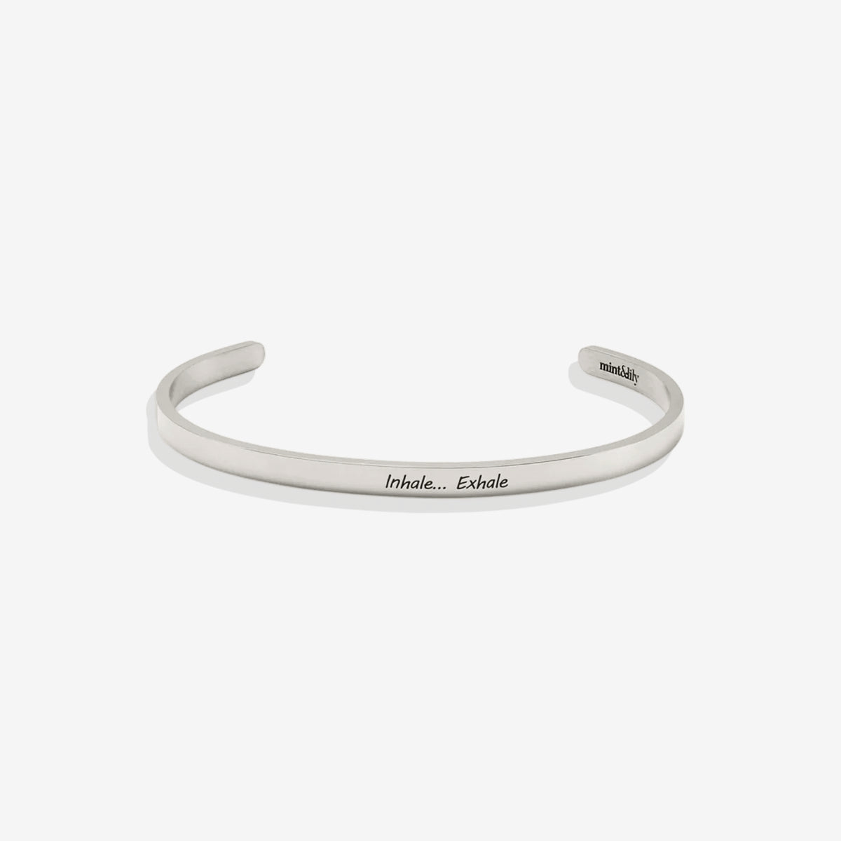 Custom Thin Personalised Engraved Cuff Bangle – Minimalist Bracelet