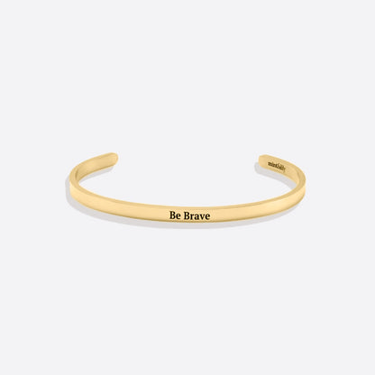 Custom Thin Personalised Engraved Cuff Bangle – Minimalist Bracelet