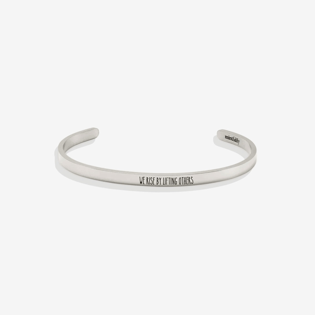 Custom Thin Personalised Engraved Cuff Bangle – Minimalist Bracelet