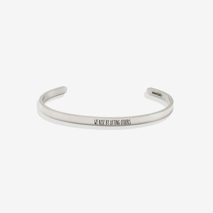 Custom Thin Personalised Engraved Cuff Bangle – Minimalist Bracelet