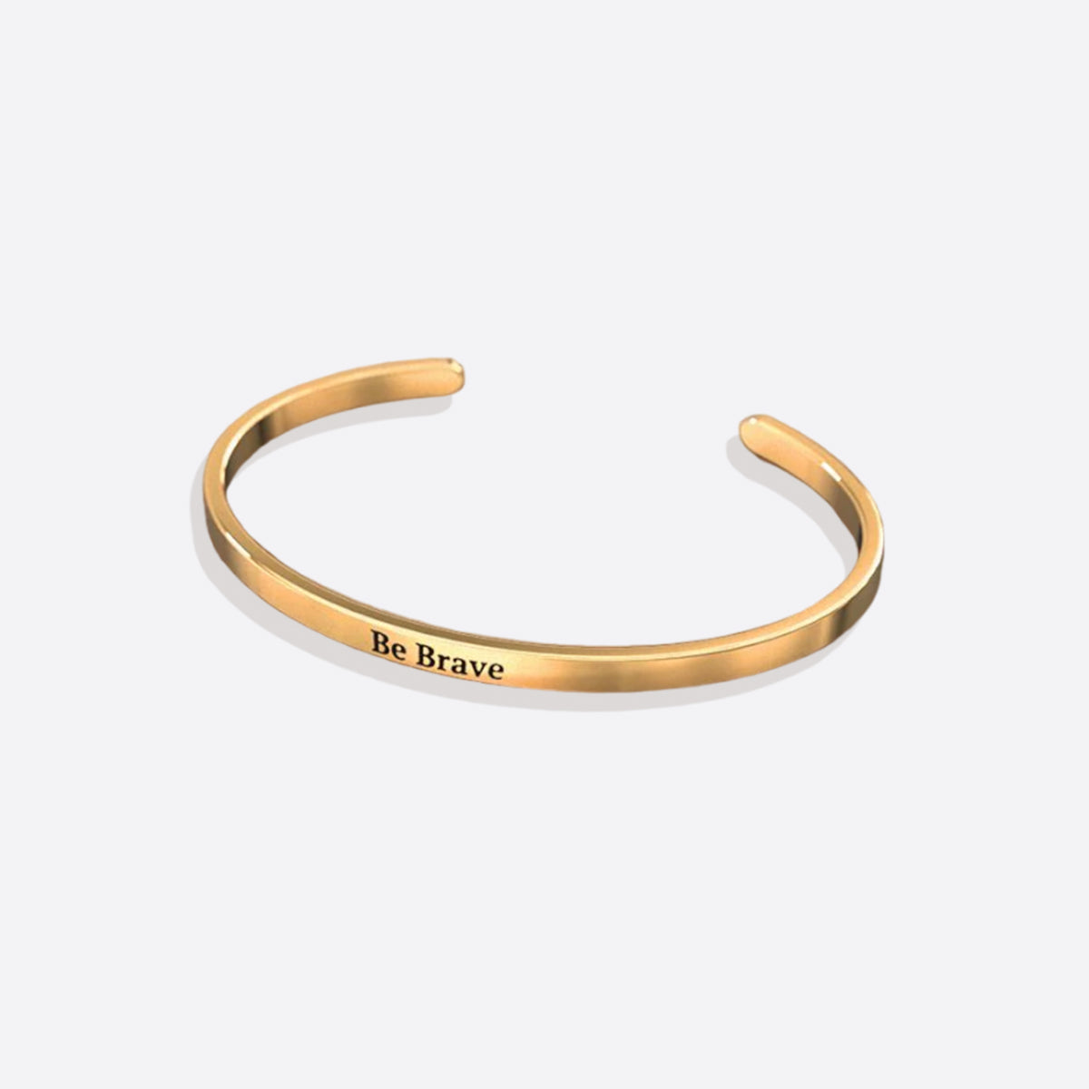 Custom Thin Personalised Engraved Cuff Bangle – Minimalist Bracelet
