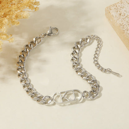Personalized Initials Bracelet | Customizable XL Cuban Chain for Unique Gifting