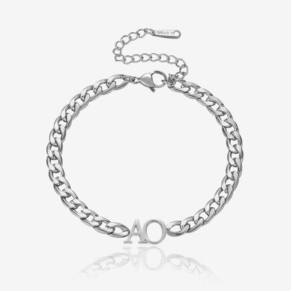 Personalized Initials Bracelet | XL Cuban Chain with Customizable Design | Unique Gift for Special Occasions