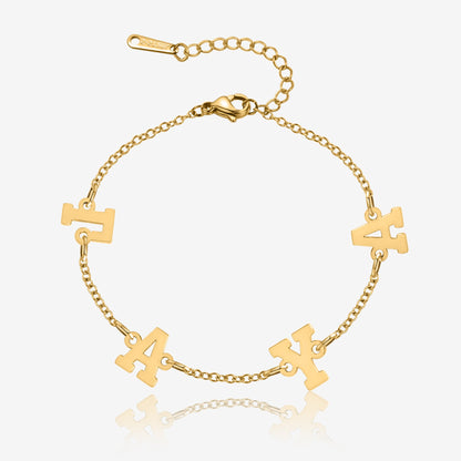 Personalized Letters Bracelet | Custom Name Jewelry with Adjustable Fit | Unique Gift for Any Occasion